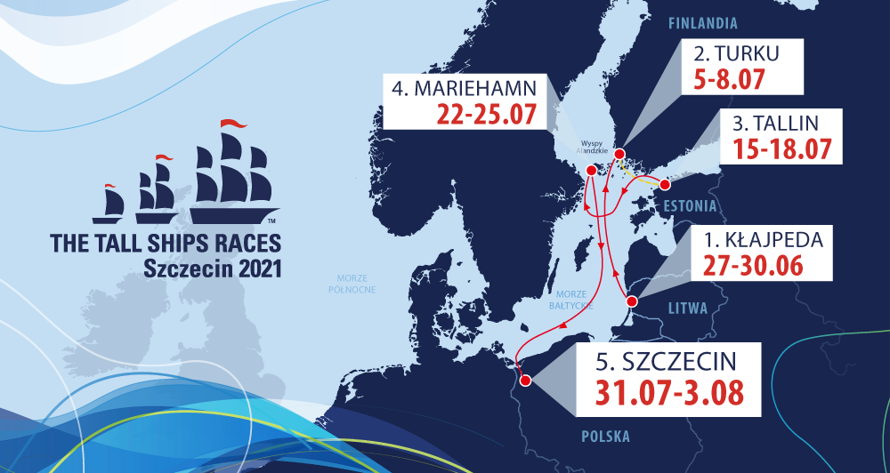 Trasa The Tall Ships Races 2021